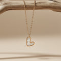 Luna Pearl Heart Pendant Necklace